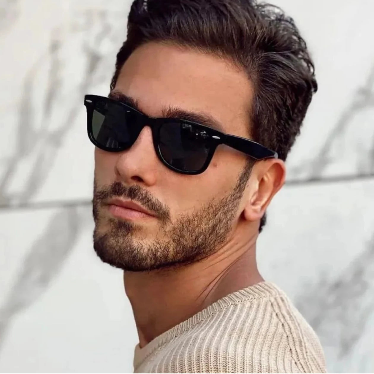 Retro Black Shades - Squared Sunglasses