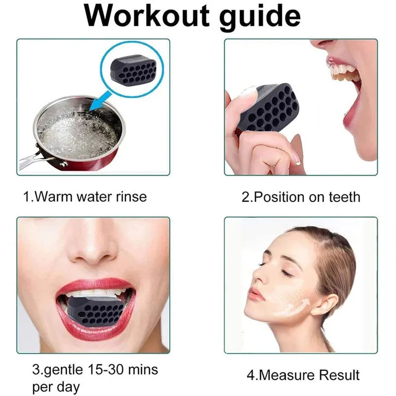 Jawline Sculptor – Silicone Facial Exerciser