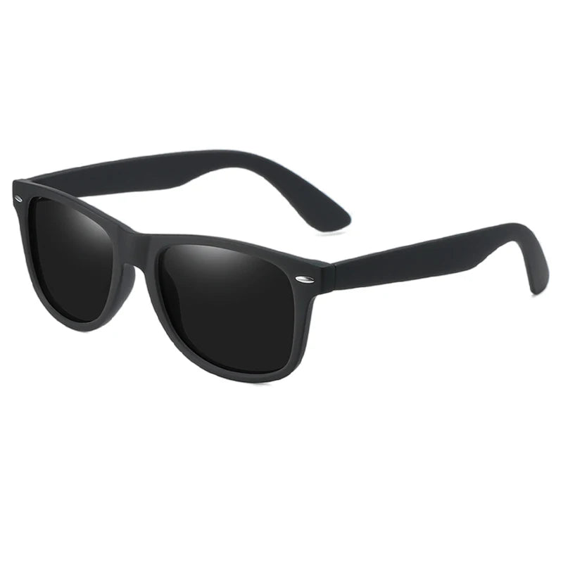 Retro Black Shades - Squared Sunglasses