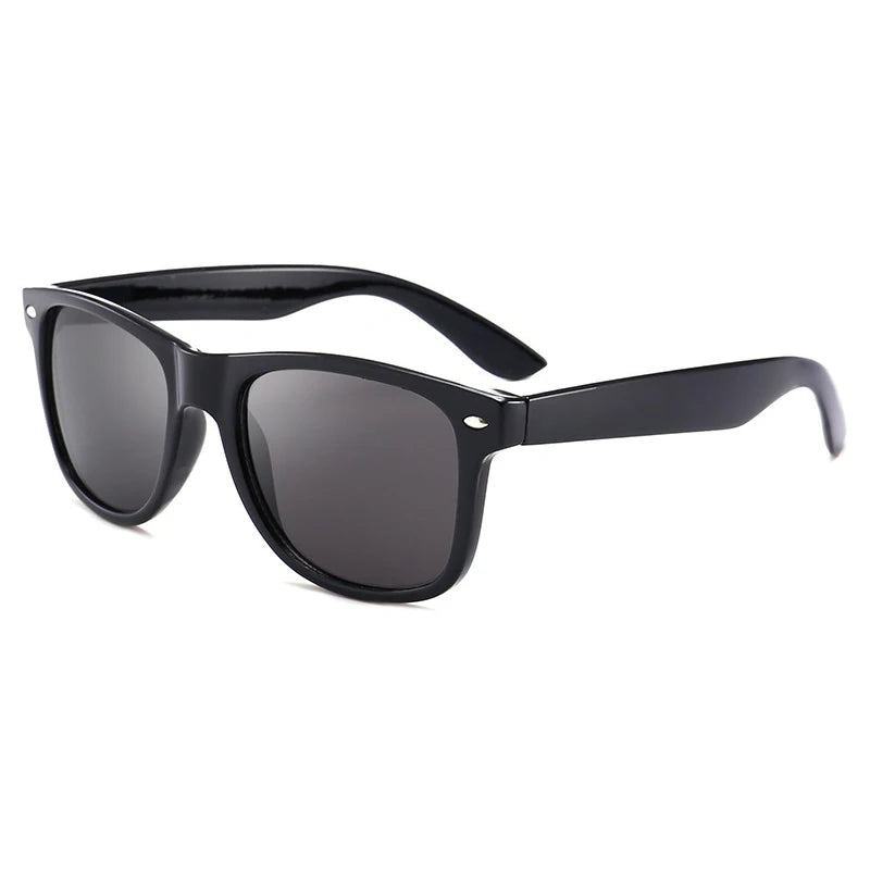 Retro Black Shades - Squared Sunglasses